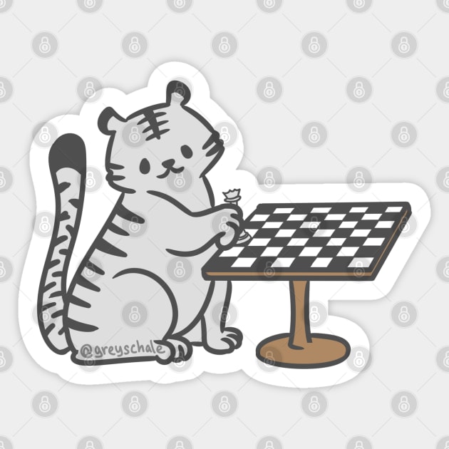 Checkers and Stripes Sticker by greys